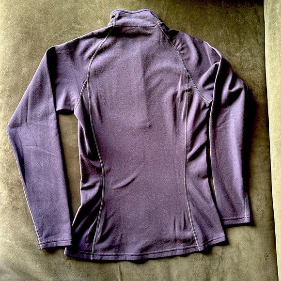 Patagonia Half-zip base layer lightweight berry wine burgundy color women's sz S - Picture 6 of 7